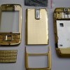 Carcasa Nokia E66 GOLD ( AURIE ) ORIGINALA COMPLETA SIGILATA